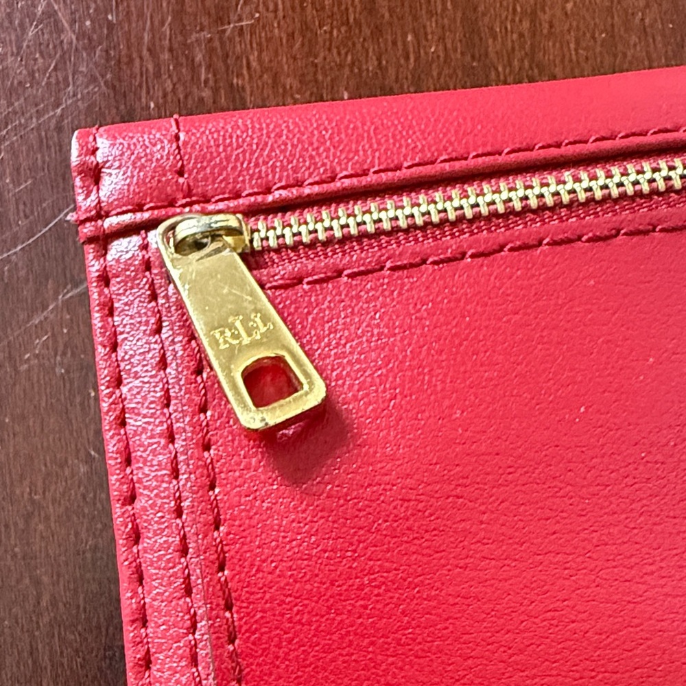 Red Ralph Lauren Leather Wallet - Picture 5 of 5